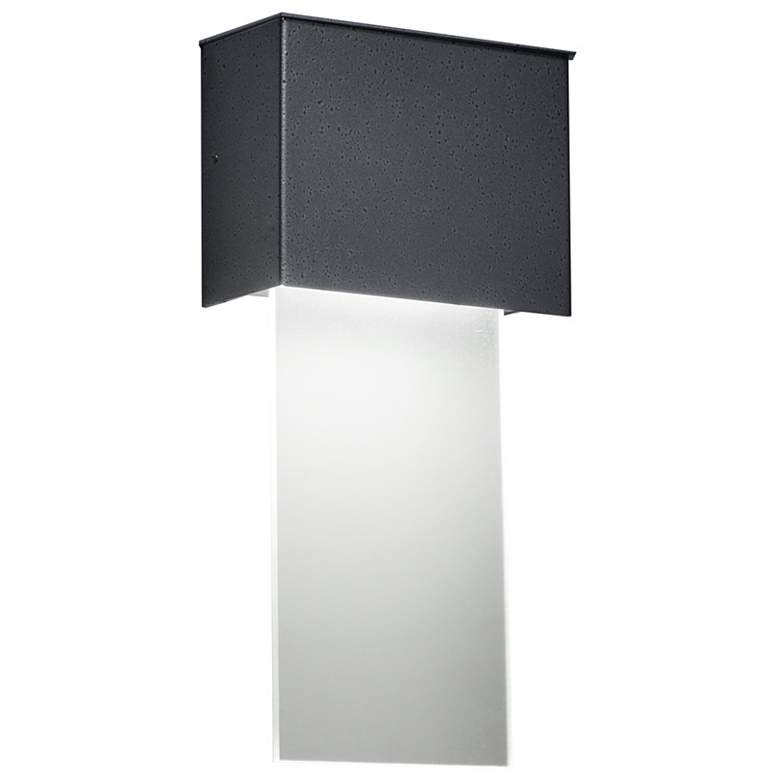 Image 1 UltraLights Eo 14"H Smoked Silver and Lumenice ADA 0-10V LED Sconce