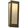 UltraLights Eo 18"H New Brass and Caramel Onyx ADA Triac LED Sconce