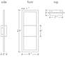 4_UltraLights Eo 23" High Chrome and Opal ADA Triac LED Wall Sconce more views