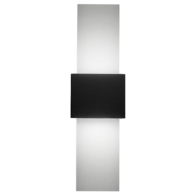 Image 3 UltraLights Eo 23" High Smoked Silver Triac LED Wall Sconce