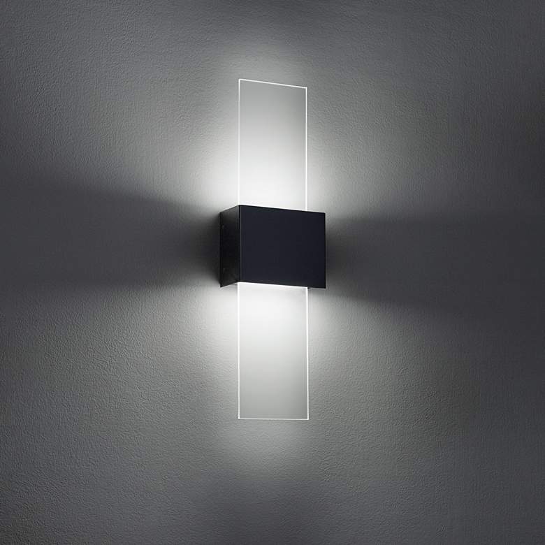 Image 6 UltraLights Eo 23" High Smoked Silver Triac LED Wall Sconce more views