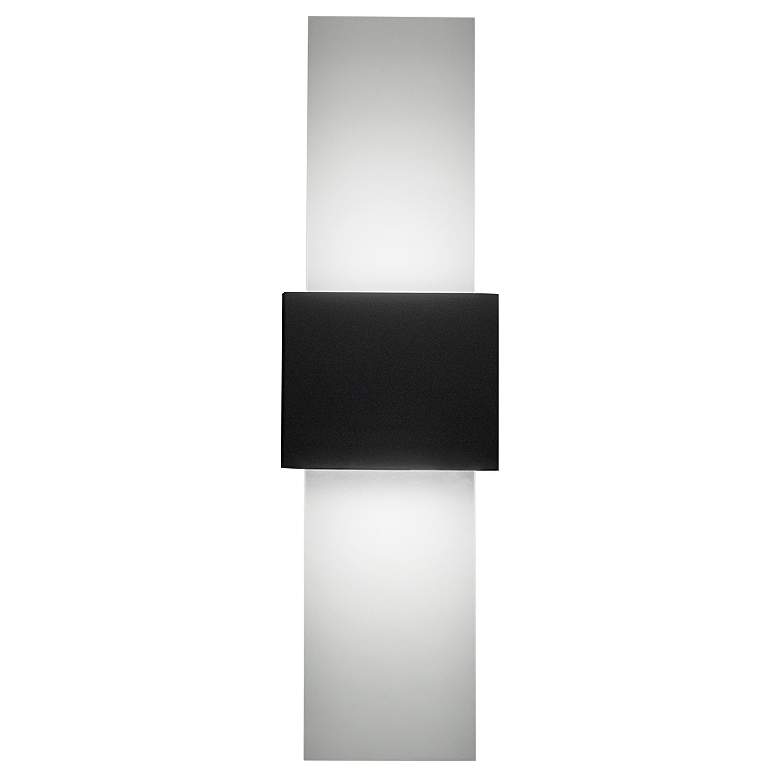 Image 3 UltraLights Eo 23"H Smoked Silver and Lumenice ADA 0-10V LED Sconce