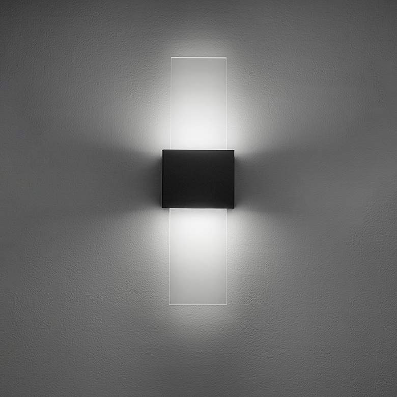 Image 5 UltraLights Eo 23"H Smoked Silver and Lumenice ADA 0-10V LED Sconce more views