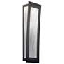 UltraLights Eo 24" High Dark Iron and White Swirl ADA 0-10V LED Sconce