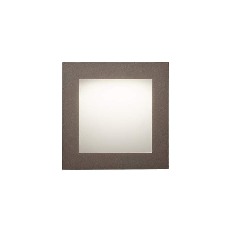 Image 1 UltraLights Eo 8"H Cast Bronze and Opal Acrylic ADA Triac LED Sconce