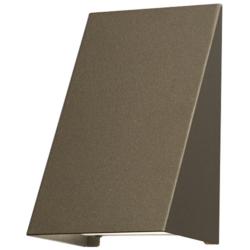 UltraLights Fortis 10"H Satin Pewter and Opal 0-10V LED Wall Sconce