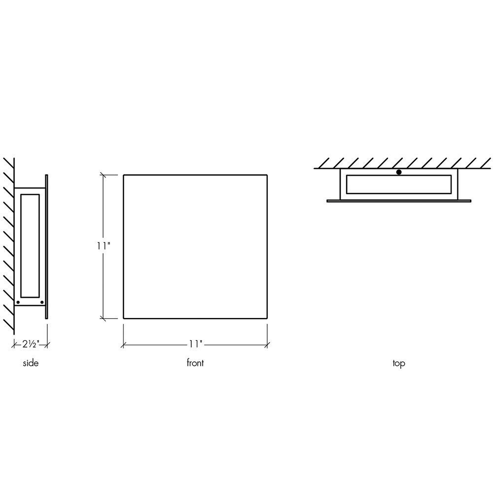 Image 3 UltraLights Fortis 11" High Satin Pewter ADA LED Wall Sconce Made to Order more views