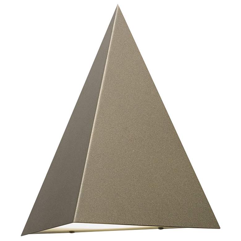 Image 1 UltraLights Fortis 13 1/4" High Black and Opal LED Outdoor Wall Light