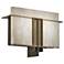 UltraLights Genesis 10"H Brass and Faux Alabaster ADA LED Wall Sconce