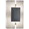 UltraLights Genesis 12" High Smoke Silver LED Retrofit Wall Sconce