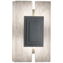 UltraLights Genesis 12" High Smoke Silver LED Retrofit Wall Sconce