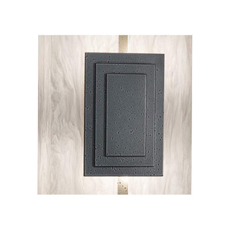 Image 2 UltraLights Genesis 12" High Smoke Silver LED Retrofit Wall Sconce more views