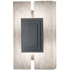 UltraLights Genesis 12"H Smoked Silver ADA LED Wall Sconce