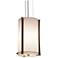 UltraLights Genesis 12"W Bronze Age and Opal LED Retrofit Mini Pendant