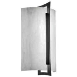 UltraLights Genesis 14" High Black and White Swirl ADA LED Sconce