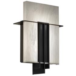 UltraLights Genesis 14" High Black Pearl ADA 0-10V LED Wall Sconce