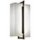 UltraLights Genesis 14" High Chestnut and Opal Acrylic ADA LED Sconce