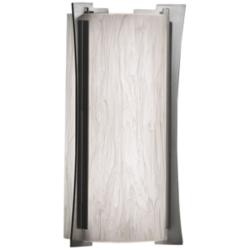 UltraLights Genesis 14" High Satin Pewter LED Outdoor Wall Light