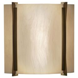UltraLights Genesis 14"H Bronze and Onyx Triac LED Outdoor Wall Light