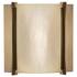 UltraLights Genesis 14"H Medieval Bronze and Caramel Onyx ADA Sconce