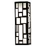 UltraLights Genesis 16" High Black and Opal Acrylic ADA Wall Sconce