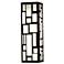 UltraLights Genesis 16" High Black and Opal Acrylic ADA Wall Sconce