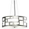 UltraLights Genesis 16" Wide Satin Pewter and Opal LED Pendant Light