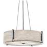 1_UltraLights Genesis 16"W Chrome and White LED Retrofit Pendant Light