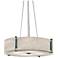 UltraLights Genesis 16"W Chrome and White LED Retrofit Pendant Light