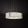 3_UltraLights Genesis 16"W Chrome and White LED Retrofit Pendant Light more views