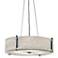 UltraLights Genesis 24" Wide Chrome and White Triac LED Pendant Light