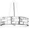 UltraLights Genesis 24"W Chrome and Opal LED Retrofit Pendant Light
