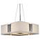 UltraLights Genesis 24"W Satin Pewter and Opal 0-10V LED Pendant Light