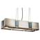 UltraLights Genesis 38"W Smoked Silver and Opal Acrylic Pendant Light