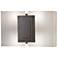 UltraLights Genesis 8" High Smoked Silver and Opal Acrylic ADA Sconce