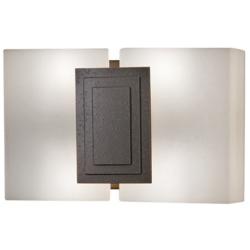 UltraLights Genesis 8"H Smoked Silver and Opal ADA 0-10V LED Sconce
