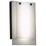 UltraLights Invicta 14" High Dark Iron and Opal LED Outdoor Wall Light