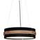 UltraLights Invicta 24"W Black and Silver LED Retrofit Pendant Light