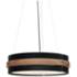 UltraLights Invicta 24"W Black and Silver LED Retrofit Pendant Light