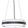 UltraLights Invicta 24"W Dark Iron and Opal Triac LED Pendant Light