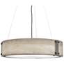 UltraLights Invicta 24"W Dark Iron w/ Onyx LED Retrofit Pendant Light