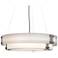 UltraLights Invicta 24"W New Brass and Opal LED Retrofit Pendant Light