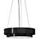 UltraLights Invicta 30" Wide Black Pearl LED Pendant Ring Chandelier