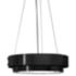 UltraLights Invicta 30" Wide Black Pearl LED Pendant Ring Chandelier