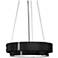 UltraLights Invicta 30" Wide Round Black Pearl LED Pendant Light