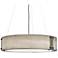 UltraLights Invicta 30"W Dark Iron and Onyx 0-10V LED Pendant Light