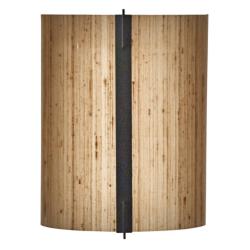 UltraLights Loom 10 1/2" High Black and Rattan Silk LED Wall Sconce