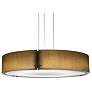UltraLights Loom 36" Wide Black and Milan Silk LED Pendant Light