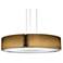 UltraLights Loom 36" Wide Black and Milan Silk LED Pendant Light