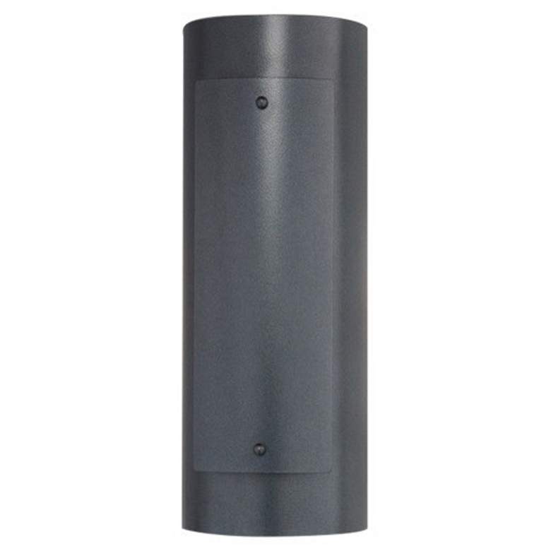 Image 1 UltraLights Luz Azul 16" High Dark Iron Triac LED Outdoor Wall Light